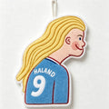 CouldNook Novelty Character Hanging Towel - Football Character Shape
