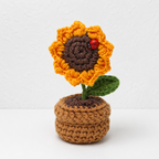 CouldNook Yarn Plant Doll Ornament - Heart and Floral Shapes