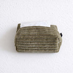CouldNook Ribbed Tissue Box Cover - Raised Rows And Rounded Corners