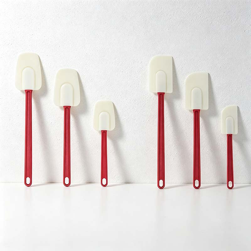 CouldNook Silicone Baking Spatula - Long Handle and Shaped Head Options