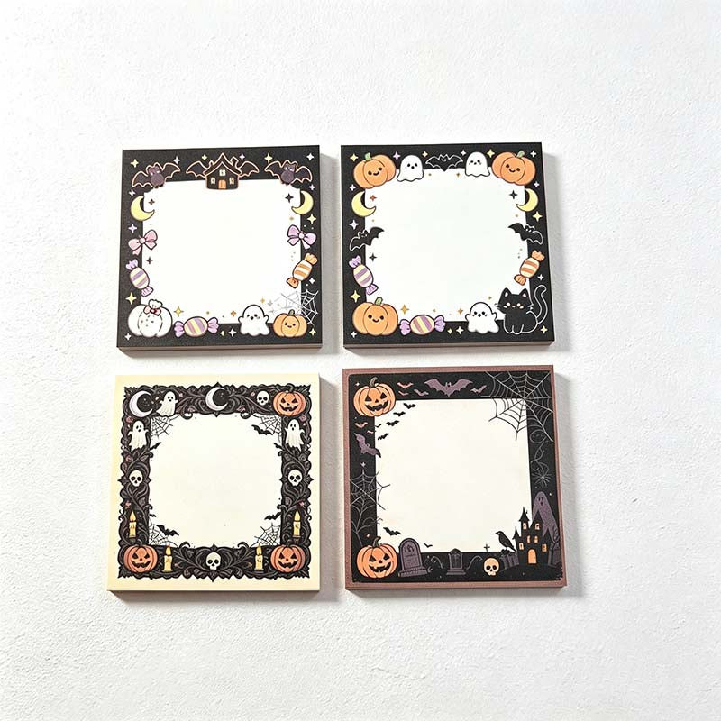 CouldNook Halloween Border Sticky Notes - Pumpkins and Little Ghosts