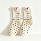 CouldNook Cozy Animal Motif Crew Socks - Everyday Footwear Accent
