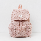CouldNook Corduroy Drawstring Backpack - Front and Side Pockets