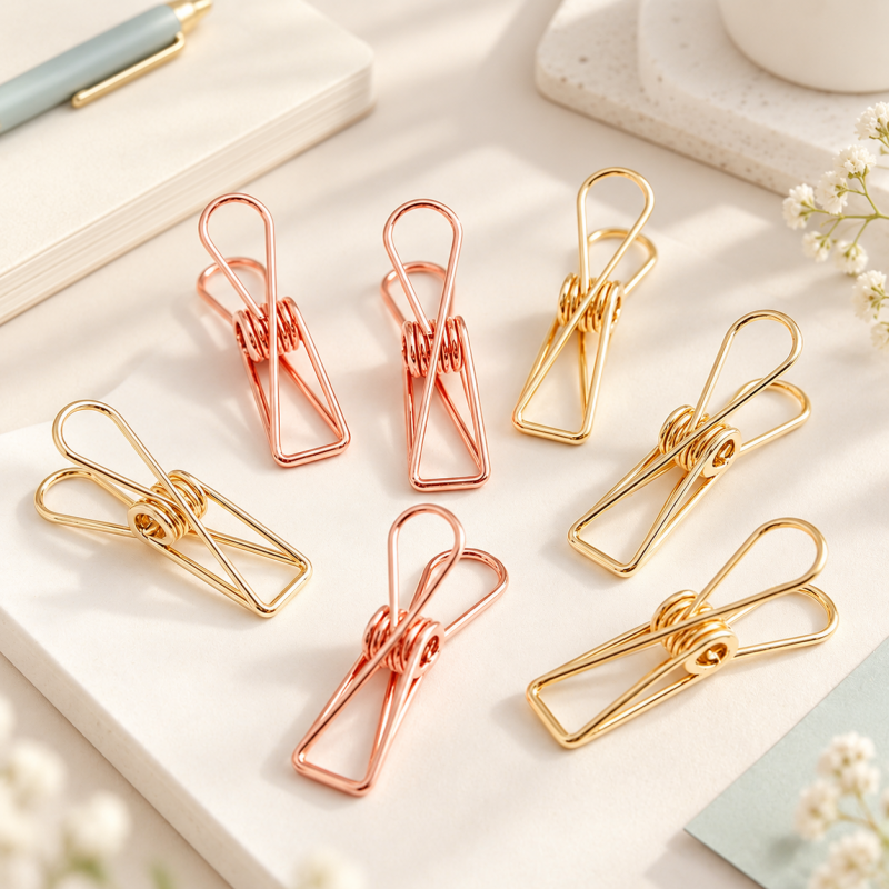 CouldNook Fish-Shaped Binder Clip - Gold and Rose Gold Options