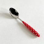 CouldNook Polka Dot Flatware - Contrast Handle Table