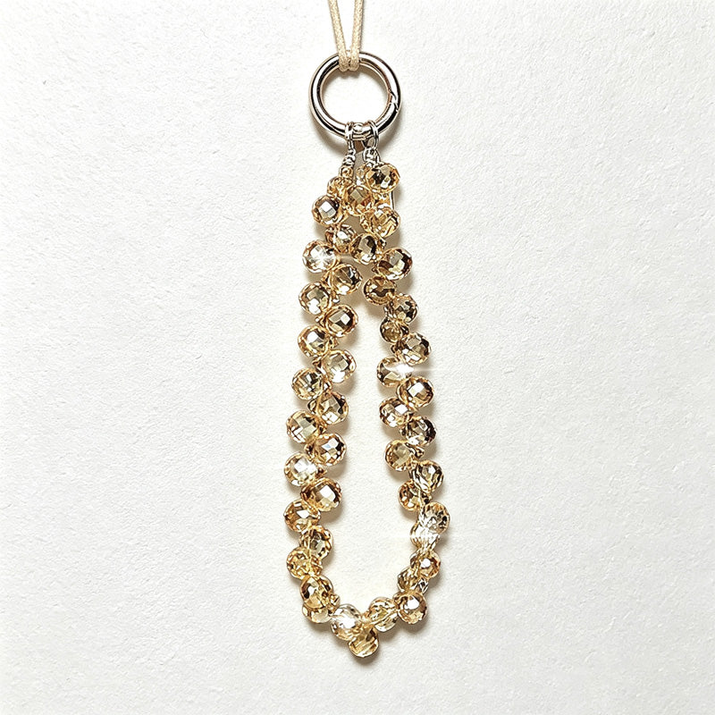 CouldNook Faceted Drop Wrist Phone Strap - Phone-Case Connector Hardware
