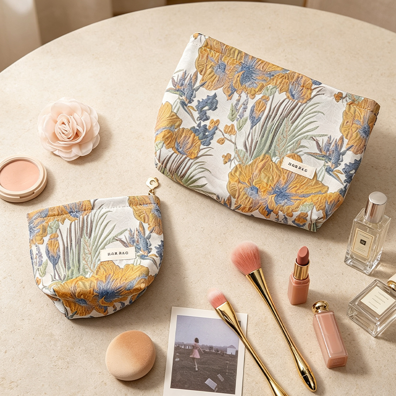 CouldNook Botanical Cosmetic Bag - Vanity Storage Accent