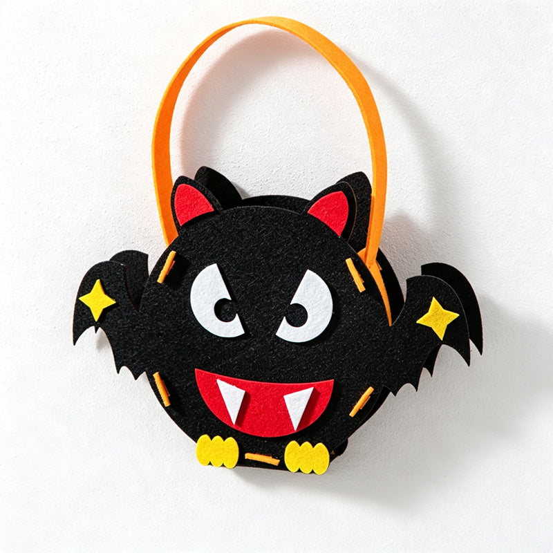 CloudNook Halloween Felt Candy Bag‑Kids Trick or Treat Handbag