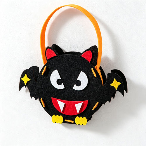 CloudNook Halloween Felt Candy Bag‑Kids Trick or Treat Handbag