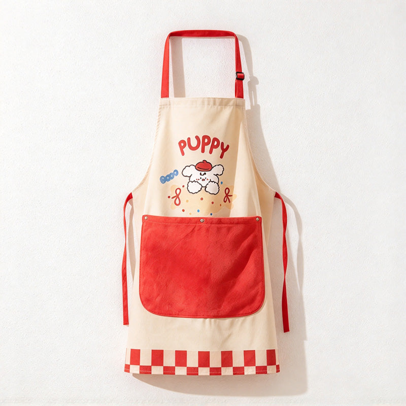 CouldNook Animal Kitchen Apron - Detachable Hand Cloth And Front Pocket