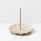 CouldNook Flower Incense Holder - Glazed Petal Dish