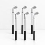 CouldNook Golf Club Ballpoint Pen - Silver Look and Black Cap