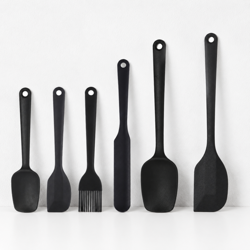 CouldNook Silicone Baking Utensil Set - Spatula and Brush Mix