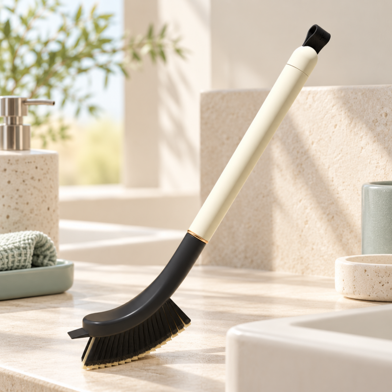 CouldNook Crevice Brush - Curved Bristle Head And Concealed Hair Tweezers