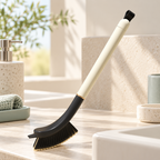 CouldNook Crevice Brush - Curved Bristle Head And Concealed Hair Tweezers