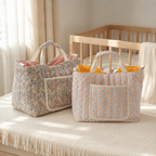 CouldNook Quilted Diaper Bag - Shoulder Strap and Front Pockets