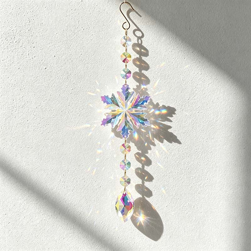 CouldNook Snowflake Suncatcher - Beaded Strand And Shaped Pendant Options