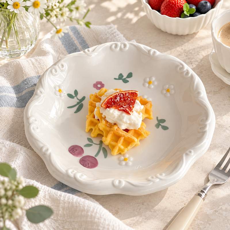 Swirl Handle Flatware - Slim Grips and Reflective Heads