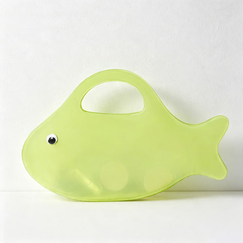 CloudNook Fish‑Shaped Tote‑Transparent PVC Hand Bag