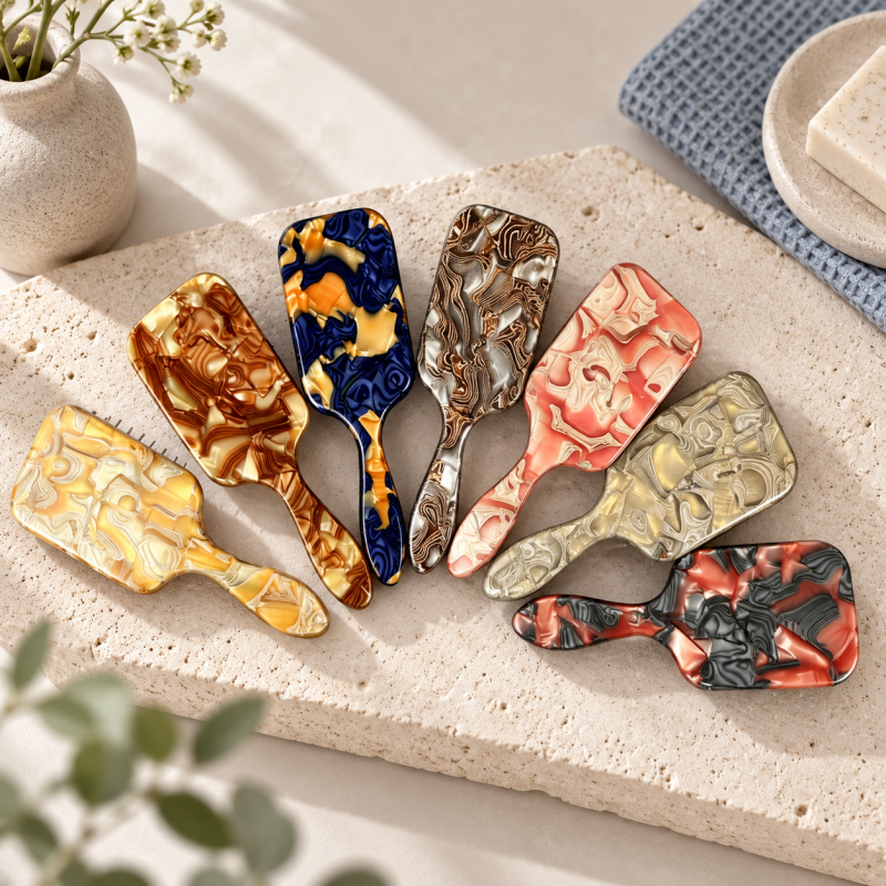 CouldNook Cushion Hairbrush - Rectangular Head And Supplier-Selected Pattern