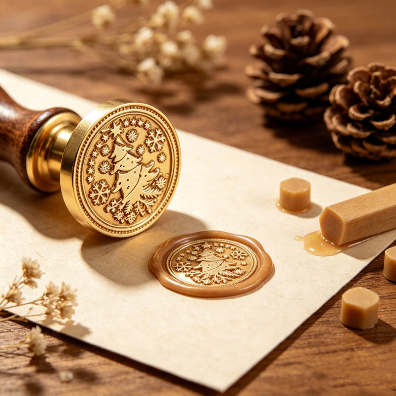 CloudNook Wax Seal Stamp Head-Christmas Blessing Envelope Sealing