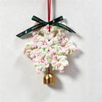 CouldNook Macrame Snowflake Hanging Ornament - Beaded Tassel Construction