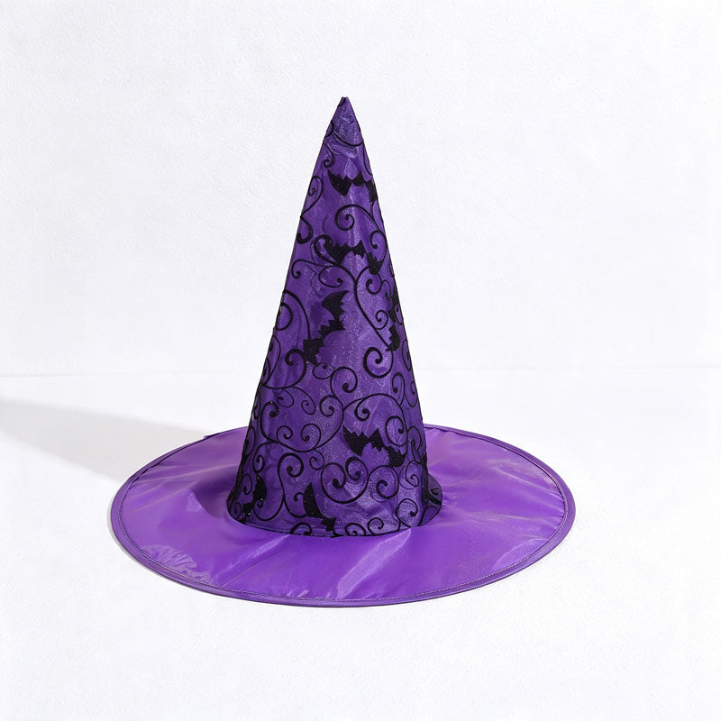 CloudNook Printed Witch Hat‑Halloween Cosplay Party Hat