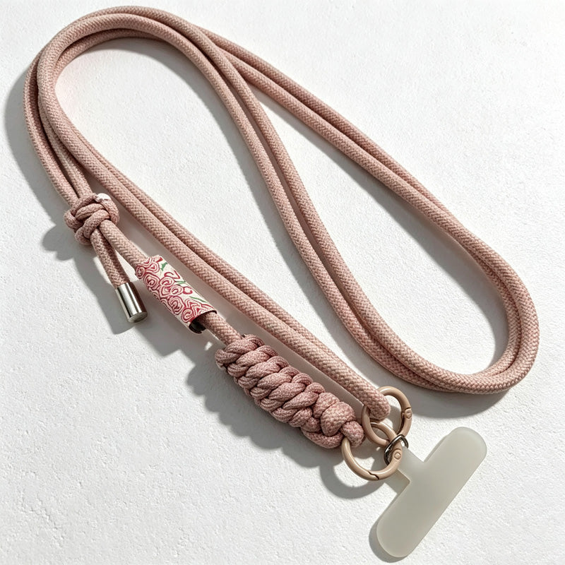 CouldNook Adjustable Braided Phone Strap - Knotted Shoulder Cord