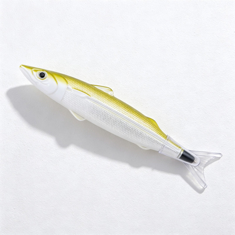 CouldNook Fish Ballpoint Pen - Molded Scales and Clear Tail Cap