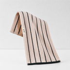 CouldNook Muted Stripe Cotton Towel - Contrasting Face and Bath Sizes