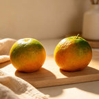 CouldNook Mandarin Shaped Scented Candle - Textured Peel And Mottled Color