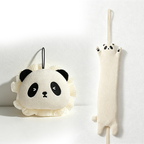 CouldNook Cartoon Animal Back Scrub Strap‑Long Bath Exfoliating Belt