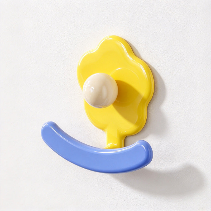 CouldNook Flower Adhesive Hook - Rounded Center and Curved Lower Bar