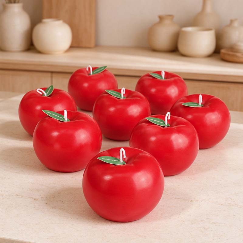 CouldNook Apple Scented Candle - Red Fruit Holiday Accent