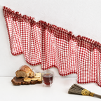 CouldNook Gingham Cafe Curtain - Three Check Color Choices