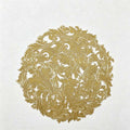 CouldNook Round PVC Placemat - Metallic Scrollwork Color Designs