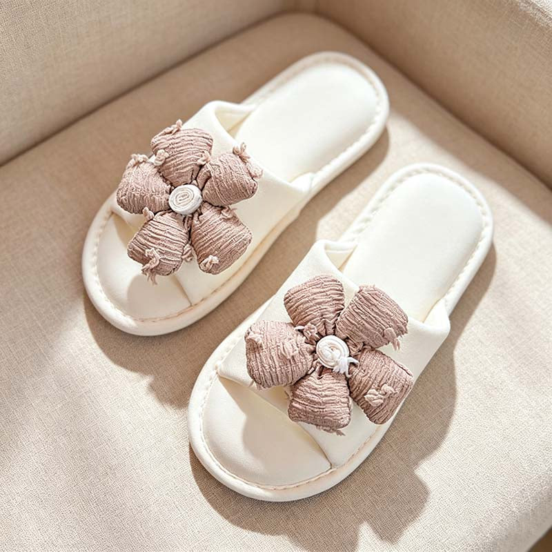 CouldNook Floral Slide Slippers - Four Soft Pastel Colors