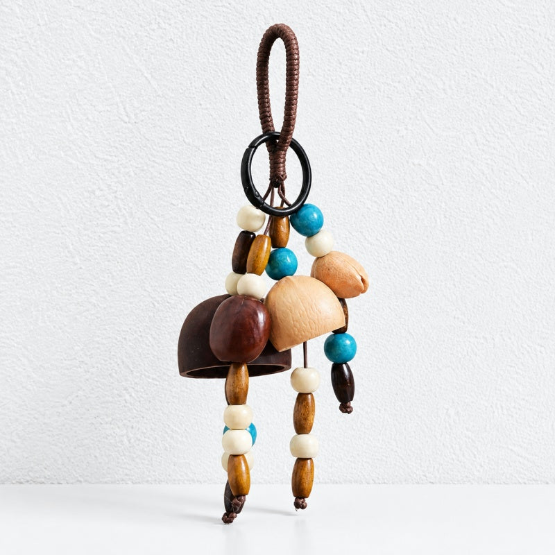 CouldNook Natural Seed Shell Chime - Beads and Braided Loop
