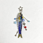 CouldNook Segmented Fish Keychain - Beaded Side Charms