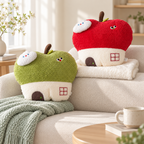 CouldNook Apple Cushion - House Details And Optional Matching Blanket
