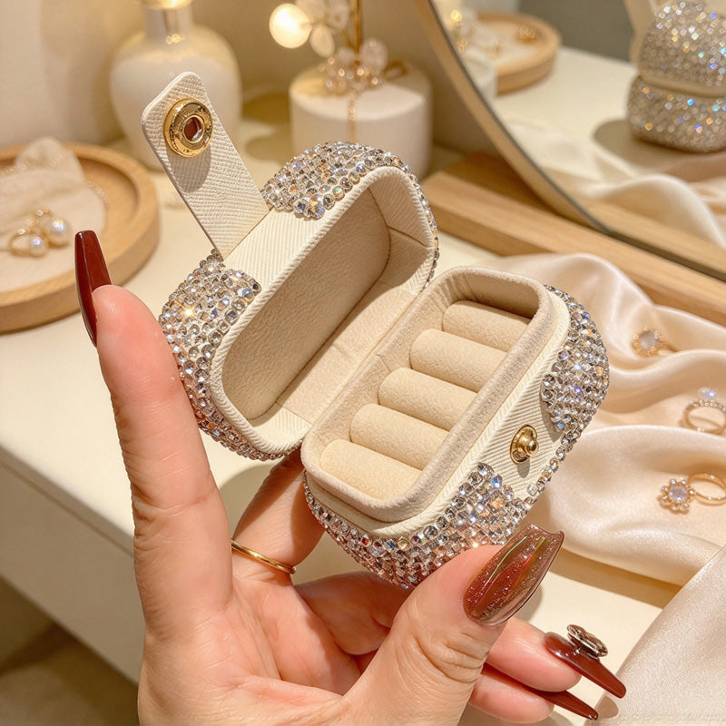 CouldNook Mini Jewelry Box - Snap Tab and Padded Ring Slots