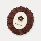 CouldNook Embroidered Ruffle Coaster-Tabletop Decor Accent
