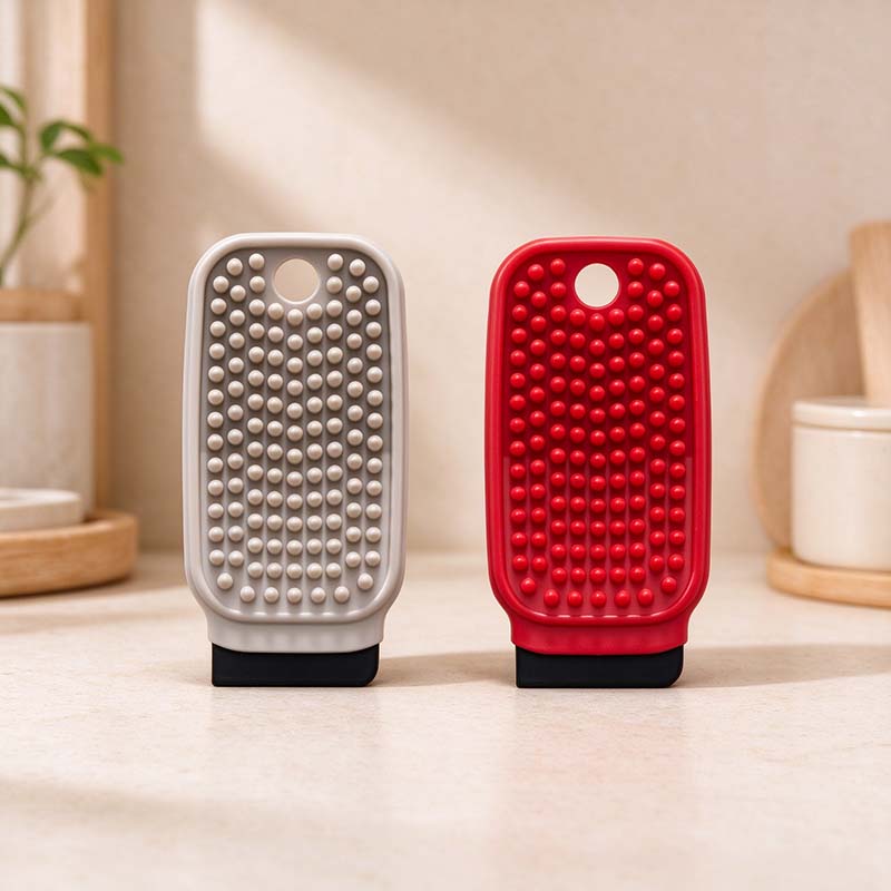 CouldNook Vegetable Brush - Two Textures and Built-In Scraping Edge