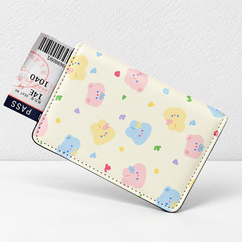 CouldNook Printed Passport Cover - Playful Motifs and Stitched Folding Edges