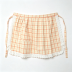 CouldNook Gingham Waist Apron - Lace Hem Breakfast Layer