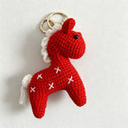 CouldNook Yarn Horse Doll Keychain - Solid and Striped Designs