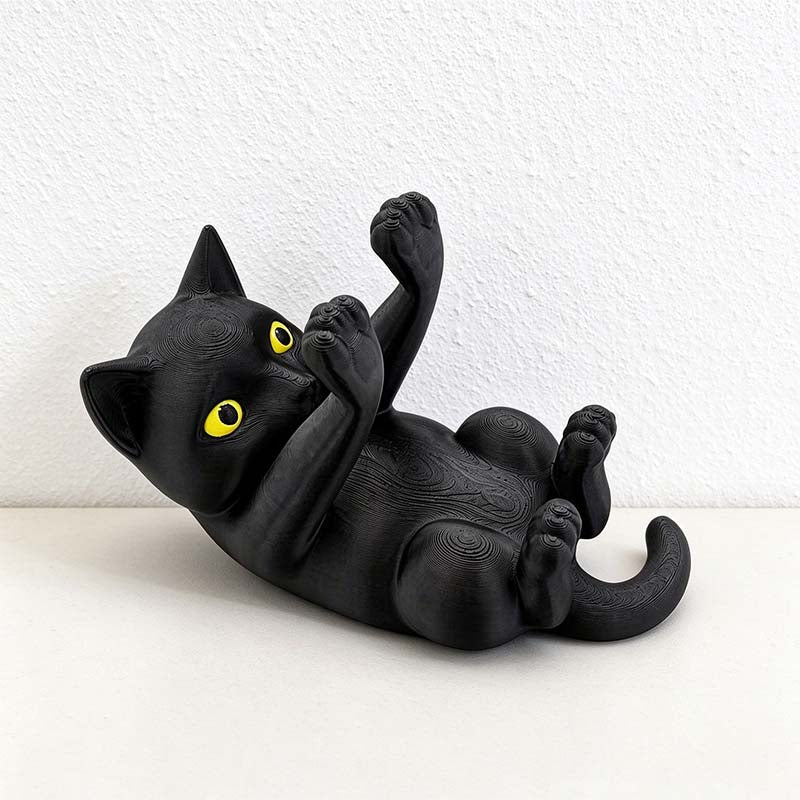 CouldNook Cat Phone Stand - Reclining Raised Paws