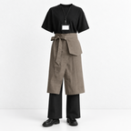 CouldNook Cotton Kitchen Apron - Layered Visible Details Kitchen Wear