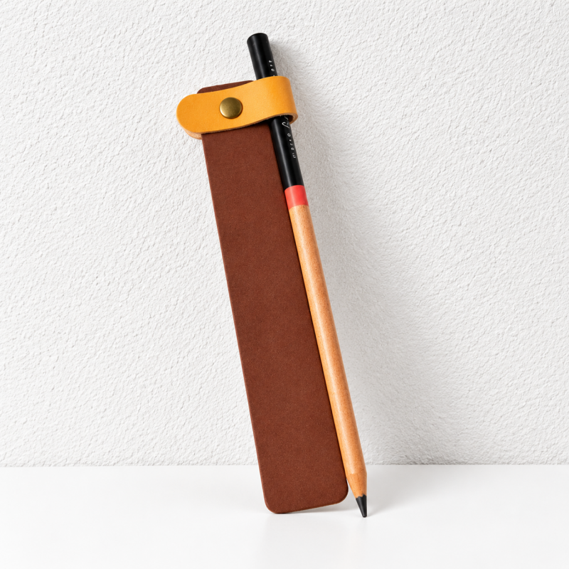 CouldNook Slim Leather-Look Bookmark - Snap Tab Color Options