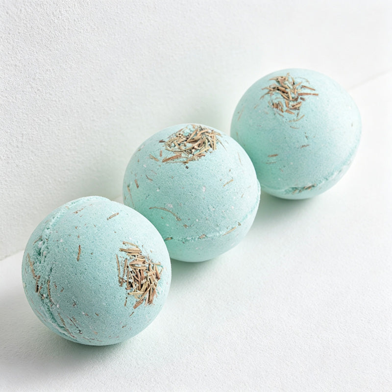 CouldNook Green Tea Bath Bomb - Botanical Speckled Sphere